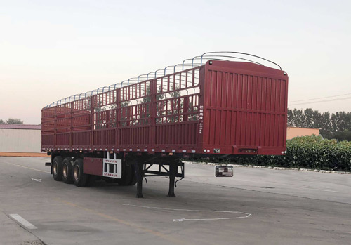 梁山元田牌13米33.6吨3轴仓栅式运输半挂车(AYC9400CCY)