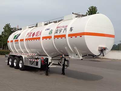 凌宇牌12米32.5吨3轴易燃液体罐式运输半挂车(CLY9405GRYB)