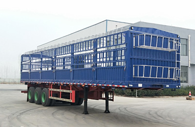 梁山平安牌13米33.6吨3轴仓栅式运输半挂车(TCC9400CCY)