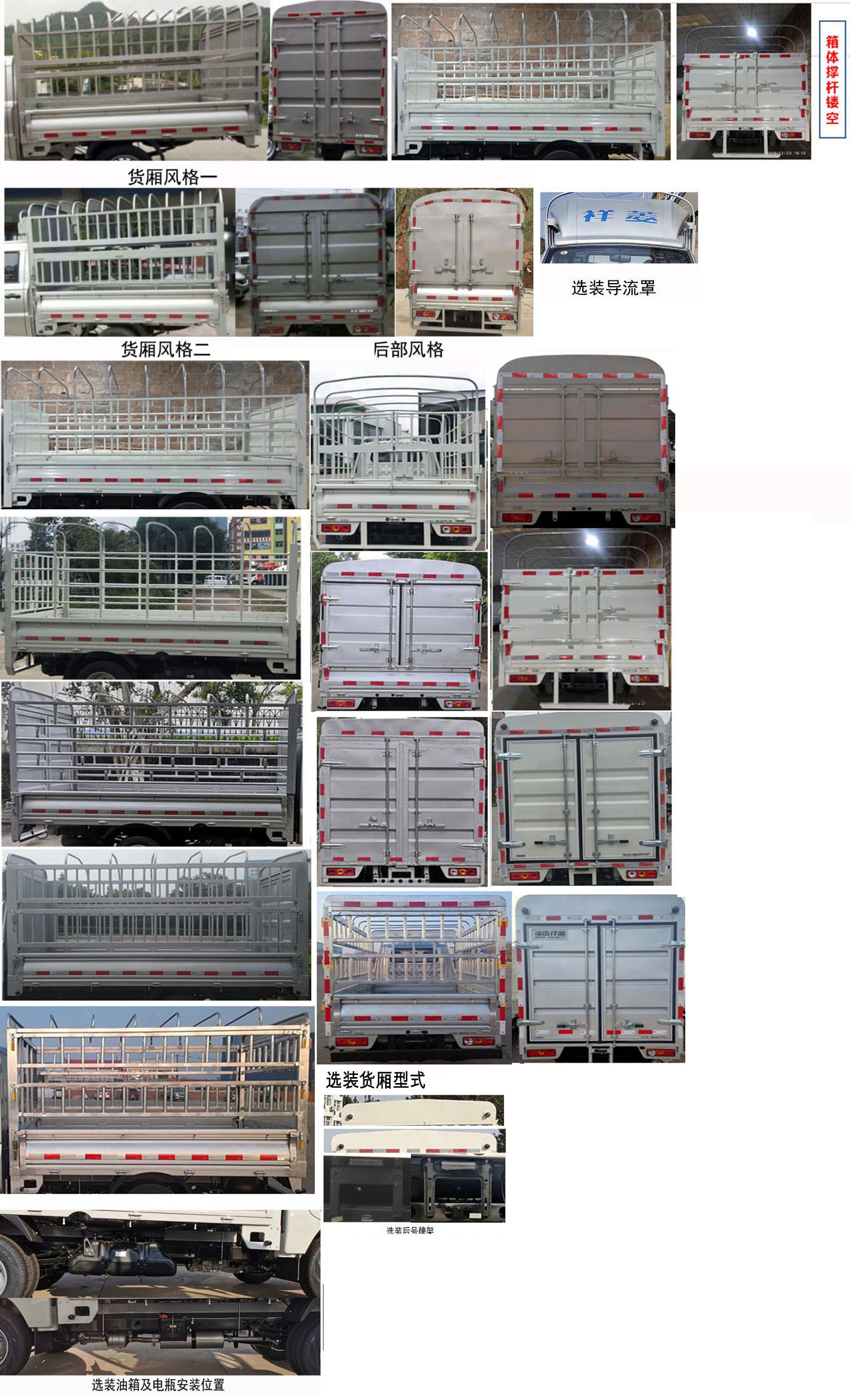 福田牌BJ5032CCY3PV5-03仓栅式运输车公告图片
