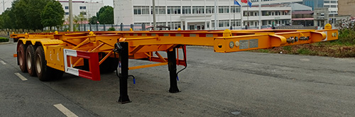 骏楠牌12.5米34.5吨3轴集装箱运输半挂车(XTW9400TJZ)