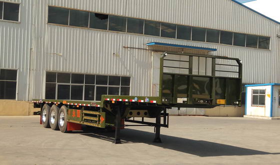 广科牌13米34.5吨3轴平板运输半挂车(YGK9400TPBA)