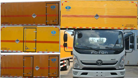 春星牌ZZT5120XZW-6雜項危險物品廂式運輸車公告圖片