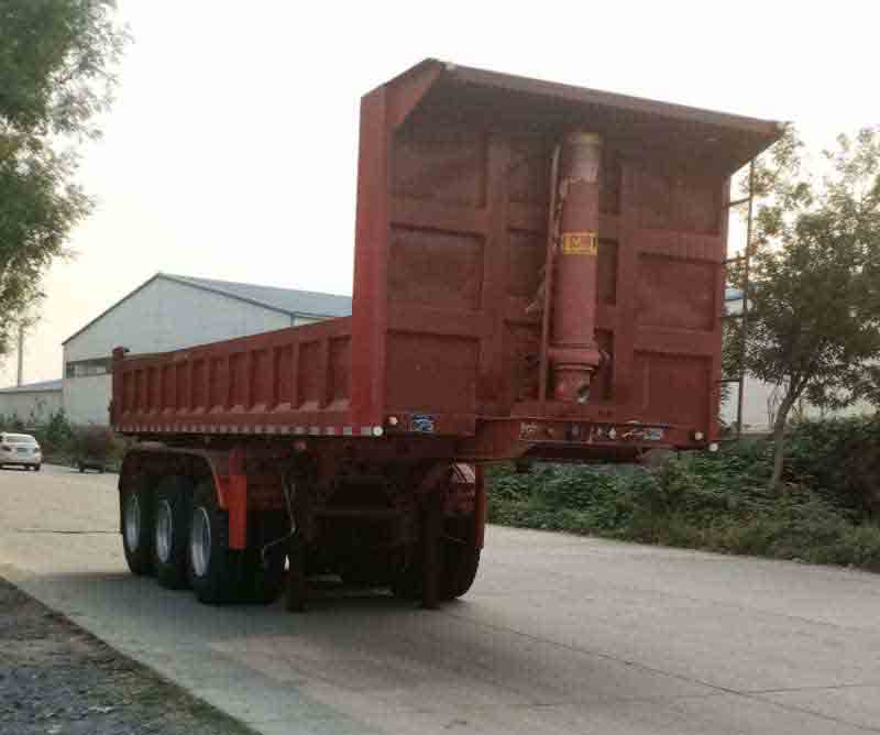 吉遥牌9.5米32吨3轴自卸半挂车(JYP9400ZH)