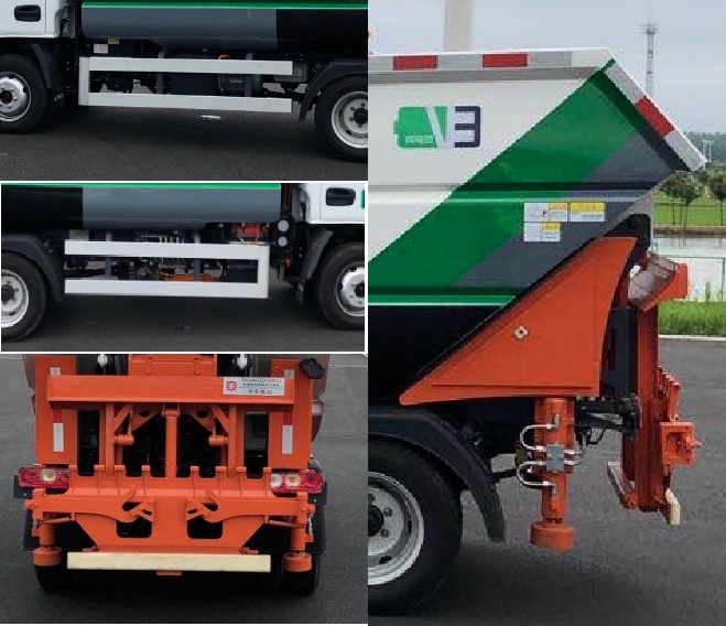 中國(guó)中車牌TEG5040ZZZASDBEV1純電動(dòng)自裝卸式垃圾車公告圖片