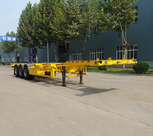 明航牌12.5米36.2吨3轴铝合金集装箱运输半挂车(ZPS9404TJZ40)