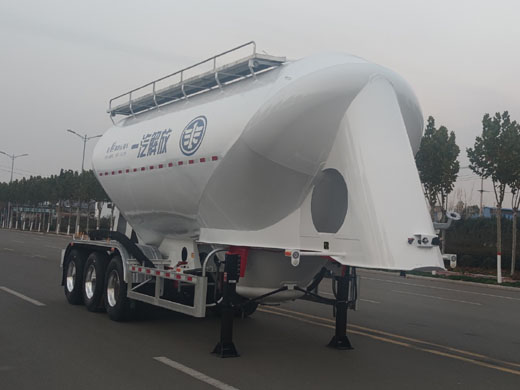 解放牌10米33.4吨3轴中密度粉粒物料运输半挂车(CA9400GFLA91)