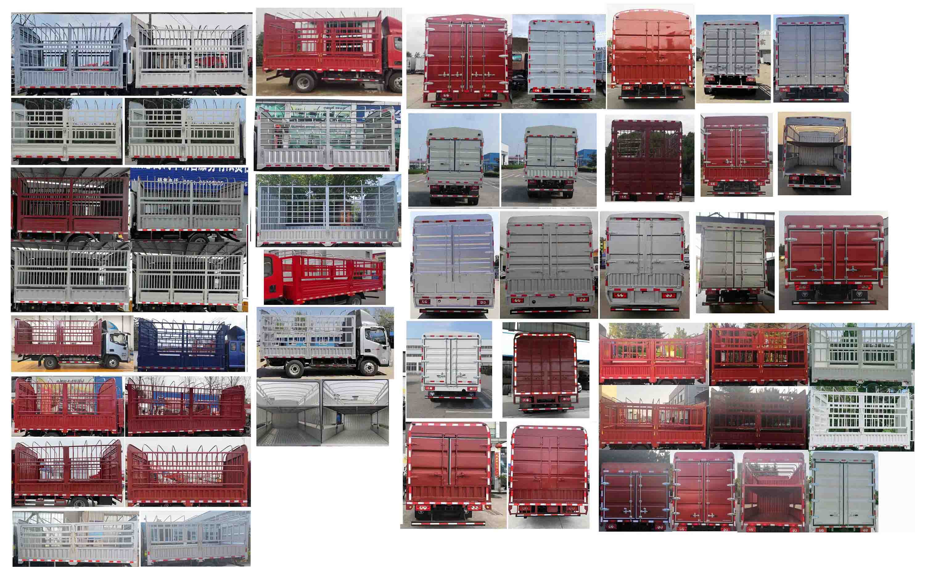 福田牌BJ5048CCY9JEA-AB2倉柵式運(yùn)輸車公告圖片