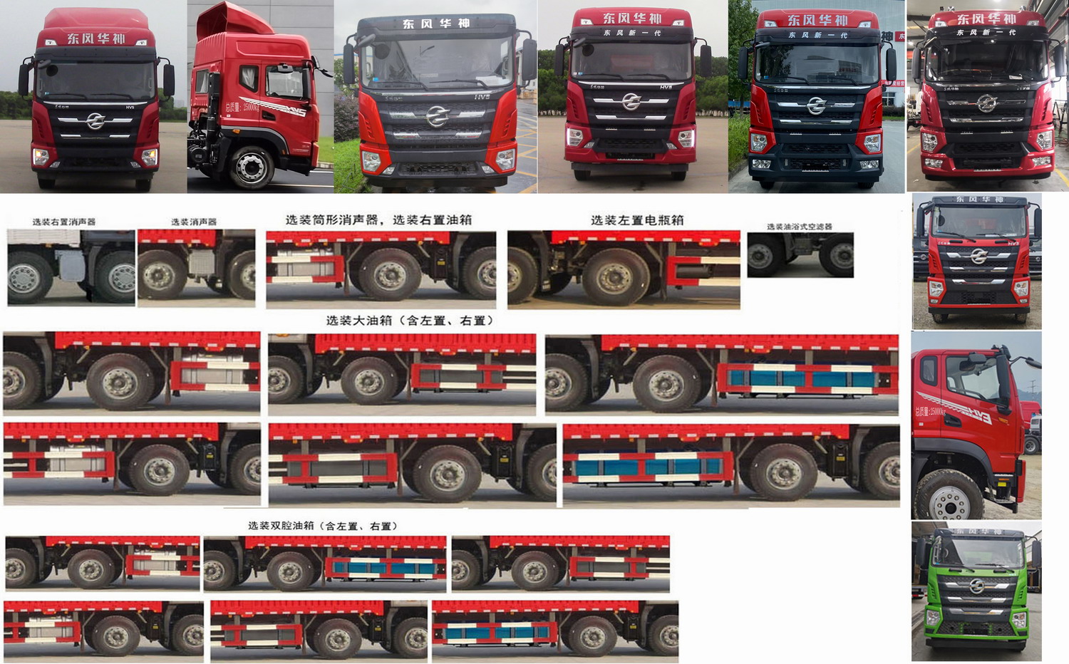 華神牌DFD5256CCYL6D23倉柵式運輸車公告圖片