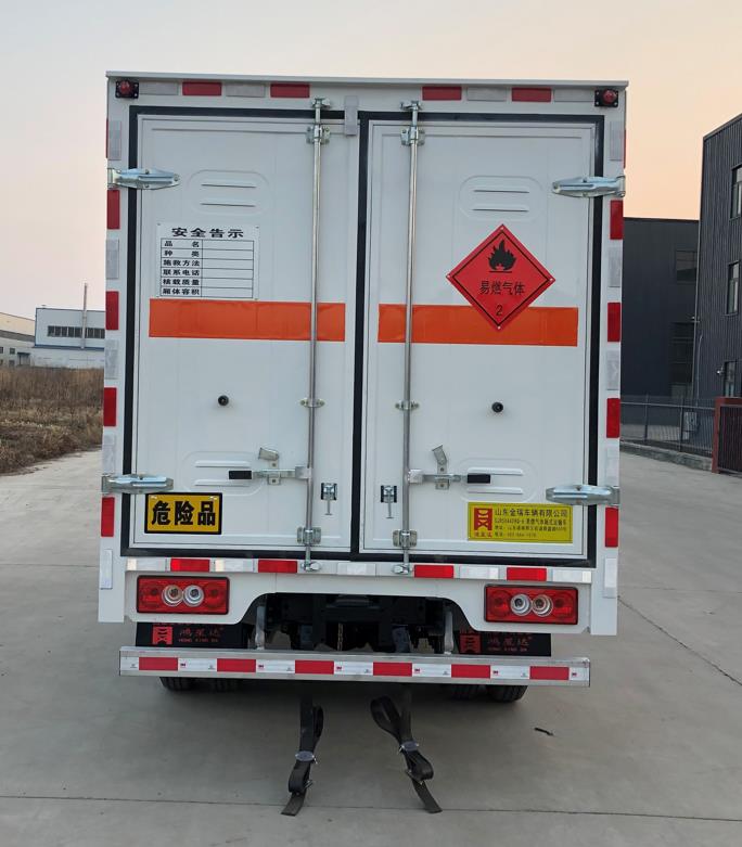 鴻星達(dá)牌SJR5044XRQ-6易燃?xì)怏w廂式運(yùn)輸車公告圖片