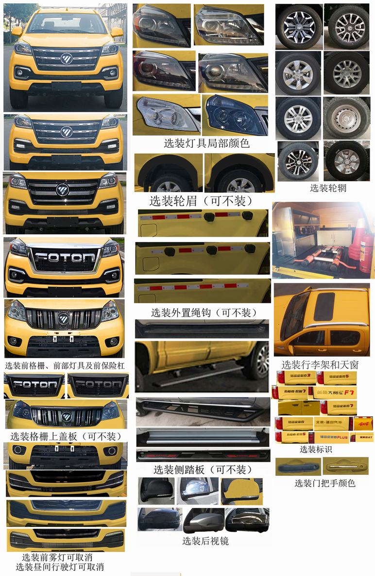 福田牌BJ5027XGC-4X工程車公告圖片