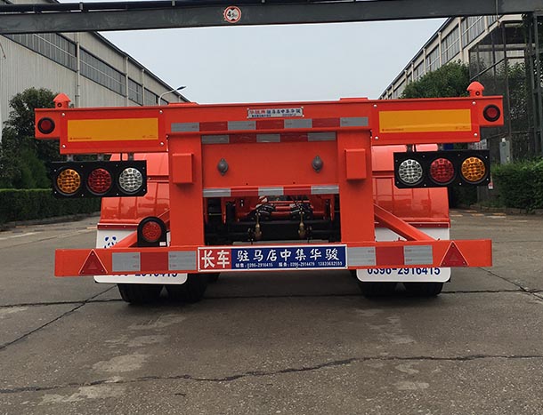 华骏牌ZCZ9358TJZ集装箱运输半挂车公告图片