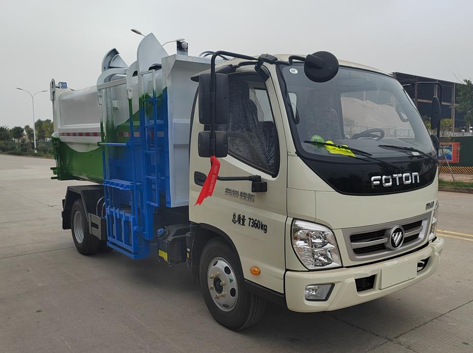 YYZ5070ZZZBJ6 亿源地牌自装卸式垃圾车图片