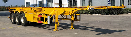 粱锋牌12.4米35吨3轴集装箱运输半挂车(LYL9400TJZ)