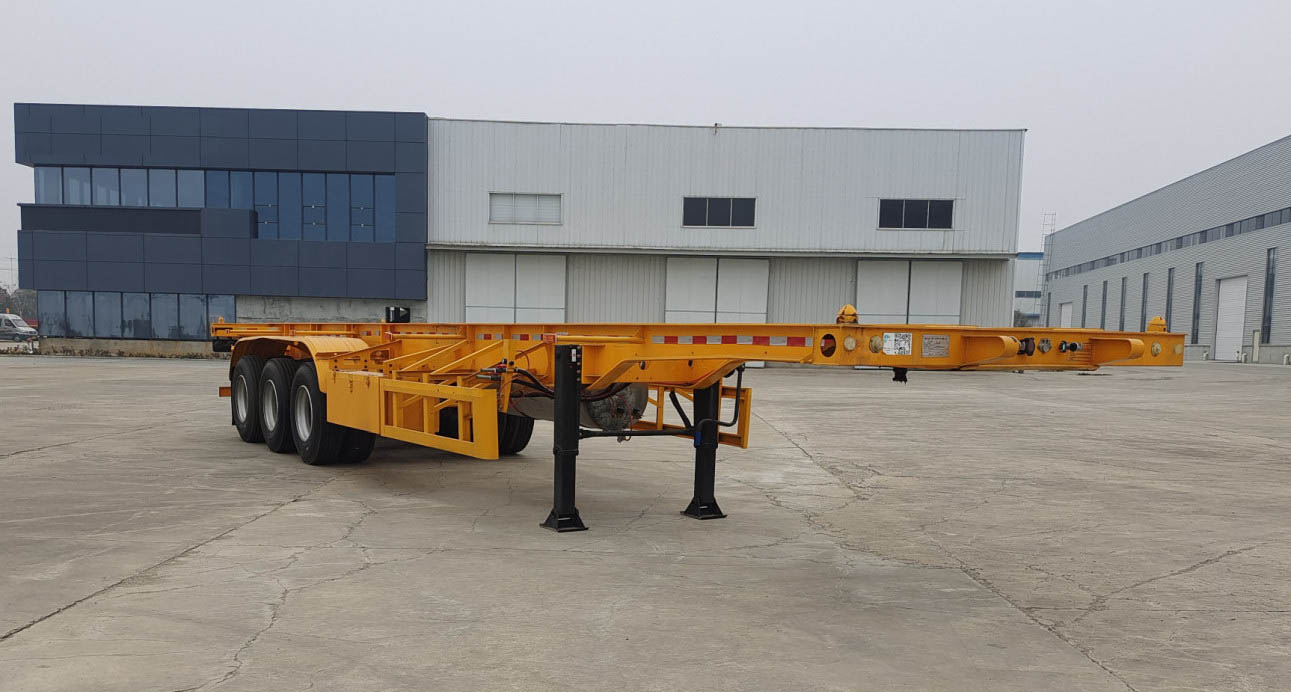 东润牌12.5米34.1吨3轴集装箱运输半挂车(WSH9400TJZ)