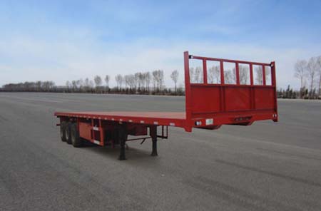 鸿运达牌13米34.5吨3轴平板运输半挂车(ZZK9400TPB)
