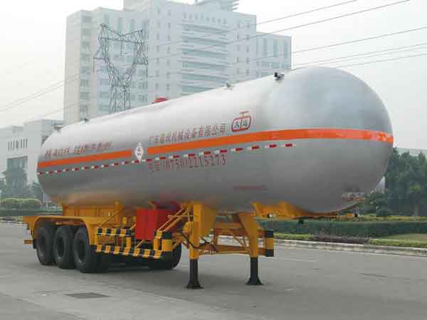 久远牌12.4米25.8吨3轴液化气体运输半挂车(KP9407GYQAA)