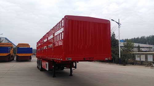 国世华邦牌13米34吨3轴仓栅式运输半挂车(XHB9401CCYB)