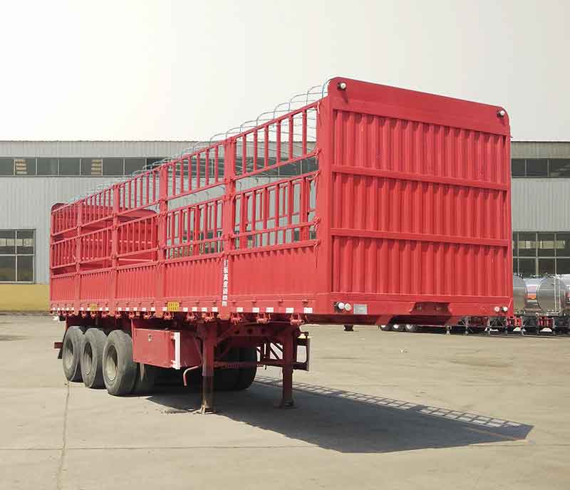 威龙兴达牌10米34.8吨3轴仓栅式运输半挂车(CXS9401CCY)