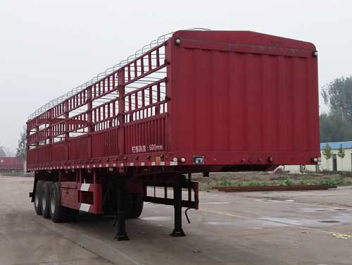 聚运达牌13米34吨3轴仓栅式运输半挂车(LZY9400CCY)
