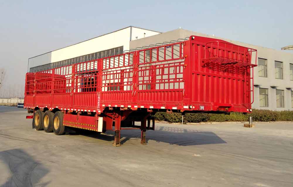 鲁玺牌13米33.2吨3轴仓栅式运输半挂车(LXP9400CCYE)
