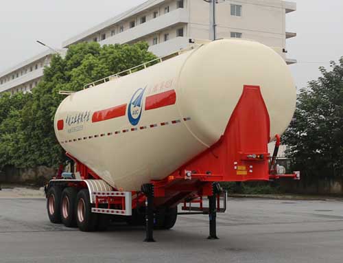 开乐牌9.7米32.8吨3轴中密度粉粒物料运输半挂车(AKL9401GFLB9)