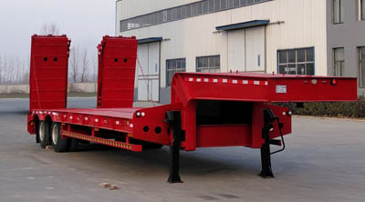 鲁玺牌12米27.5吨2轴低平板半挂车(LXP9350TDP)