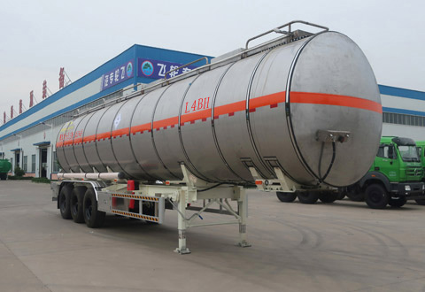 景阳岗牌13米32吨3轴毒性和感染性物品罐式运输半挂车(SFL9400GDG)