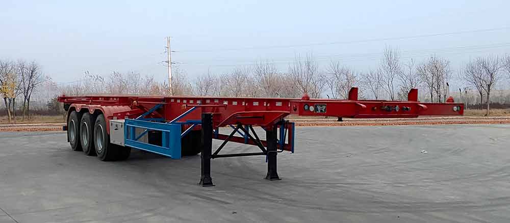 欢丰牌12.4米34吨3轴集装箱运输半挂车(HFP9400TJZ)
