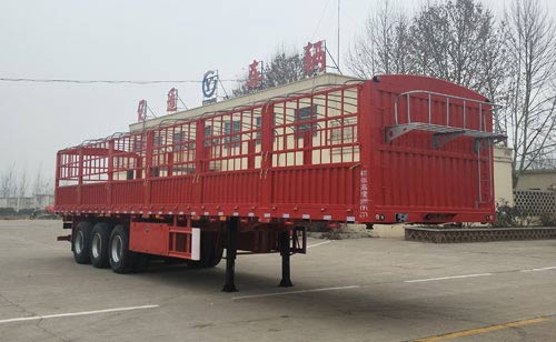 亿通事业达牌13米33.8吨3轴仓栅式运输半挂车(YLC9400CCY)