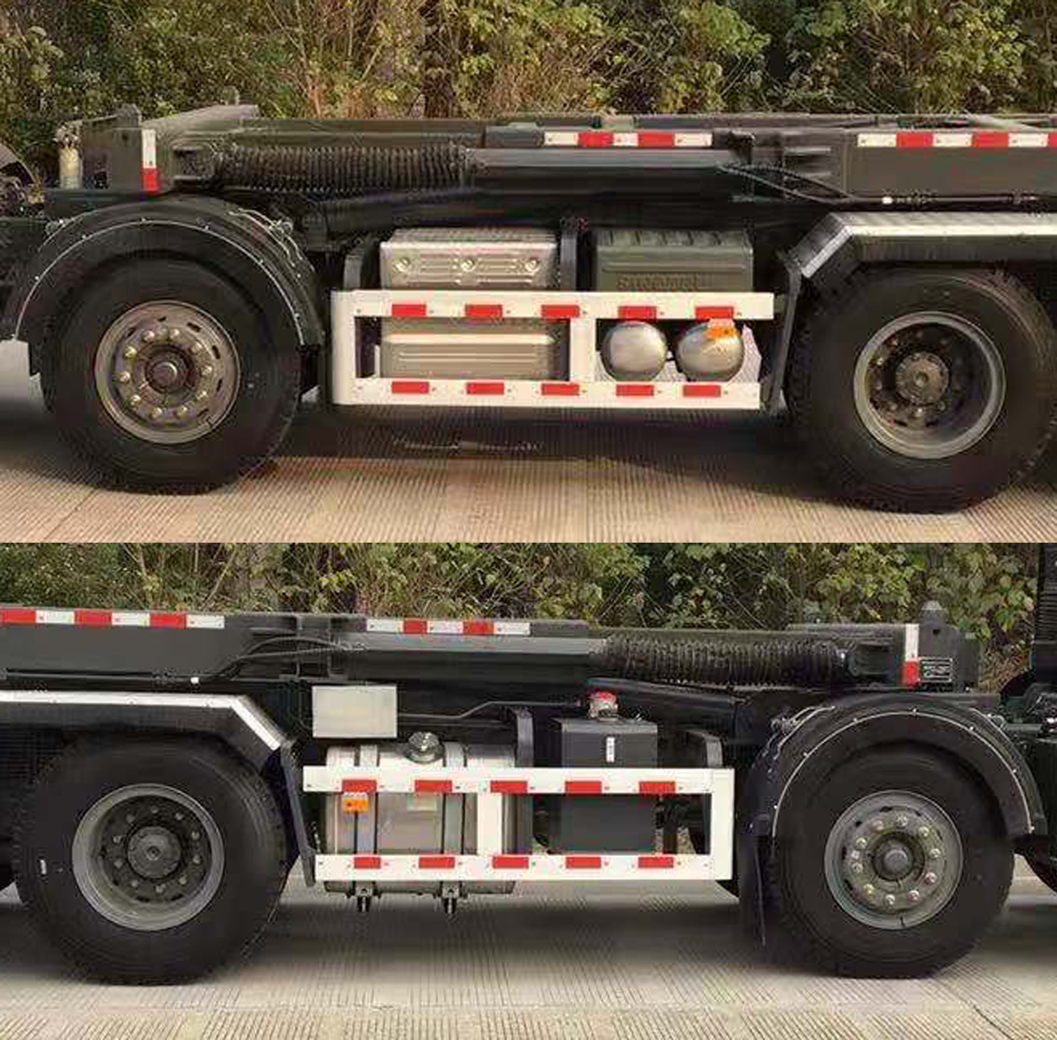 三迪牌SAD5312ZXXE6車(chē)廂可卸式垃圾車(chē)公告圖片