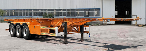纳发祥牌13米34.5吨3轴集装箱运输半挂车(FMT9403TJZG)