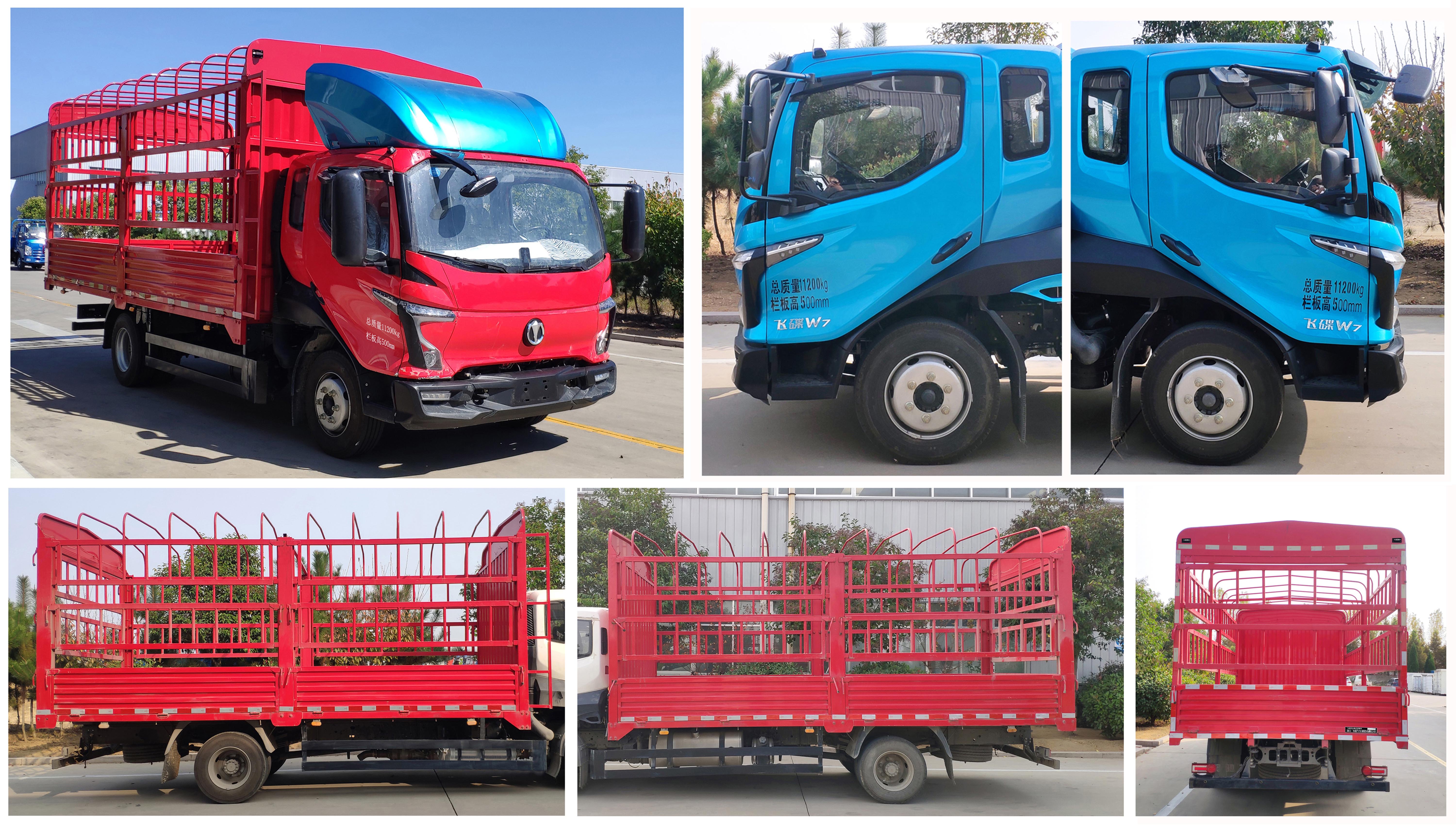 飛碟牌FD5110CCYW78K6-1倉柵式運(yùn)輸車公告圖片