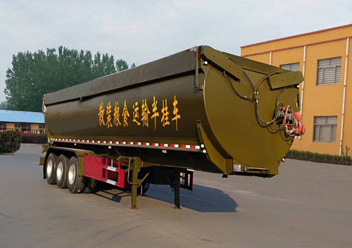骏华兴牌9.9米32.2吨3轴散装粮食运输半挂车(LJH9401ZLS)