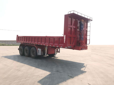 通广九州牌9米32.8吨3轴自卸半挂车(MJZ9403TZX)