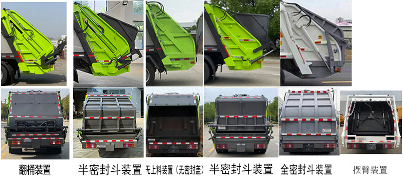 帝王环卫牌HDW5122ZYSB6压缩式垃圾车公告图片