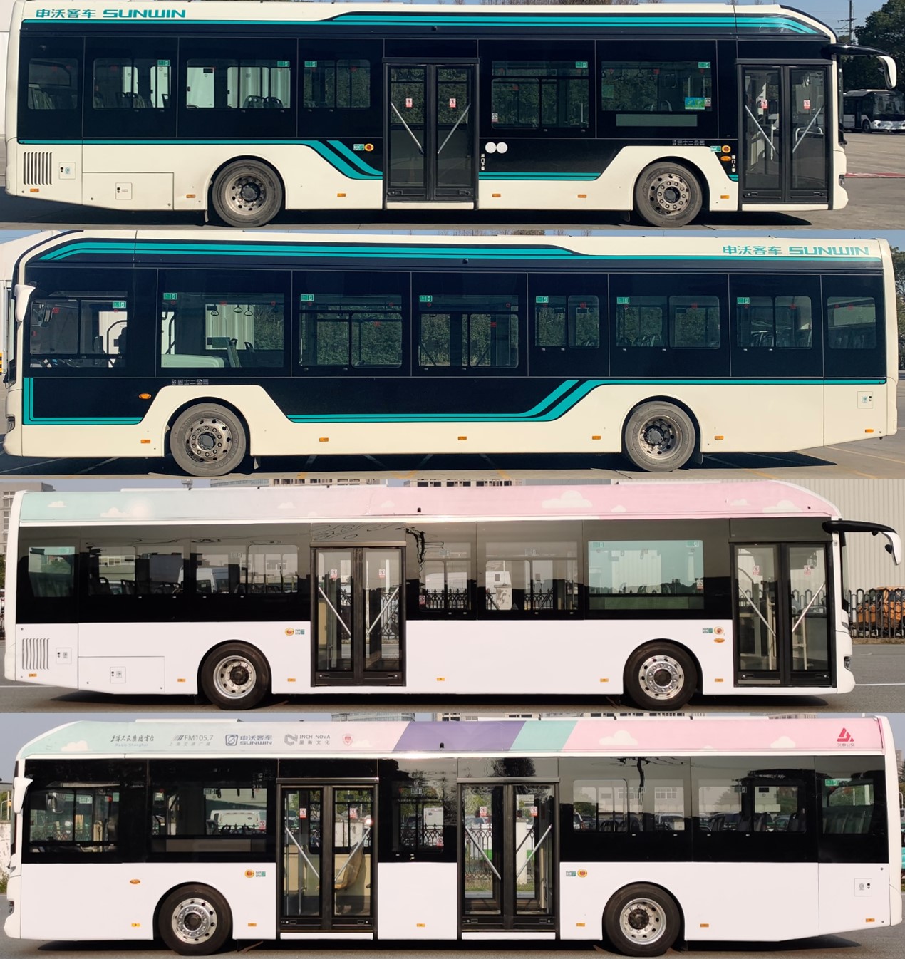 申沃牌SWB6129BEV95G纯电动低地板城市客车公告图片