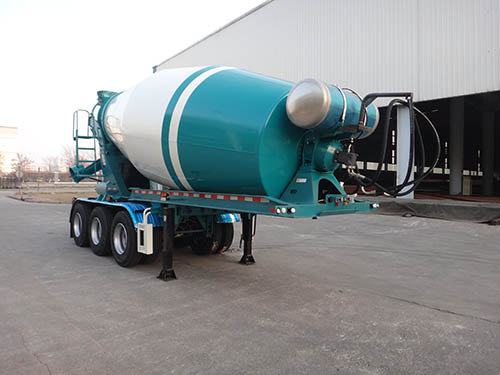 青专牌8.5米31.7吨3轴混凝土搅拌运输半挂车(QDZ9400GJB)