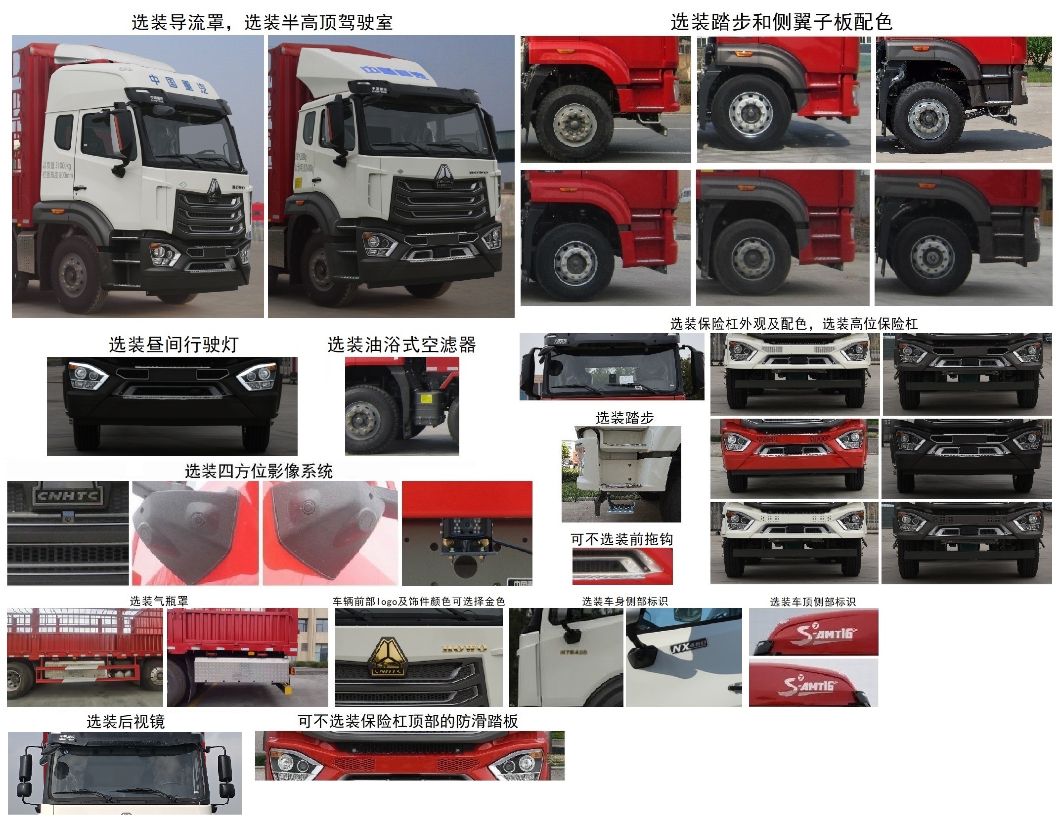 豪沃牌ZZ5317CCYV466JF1C倉柵式運輸車公告圖片