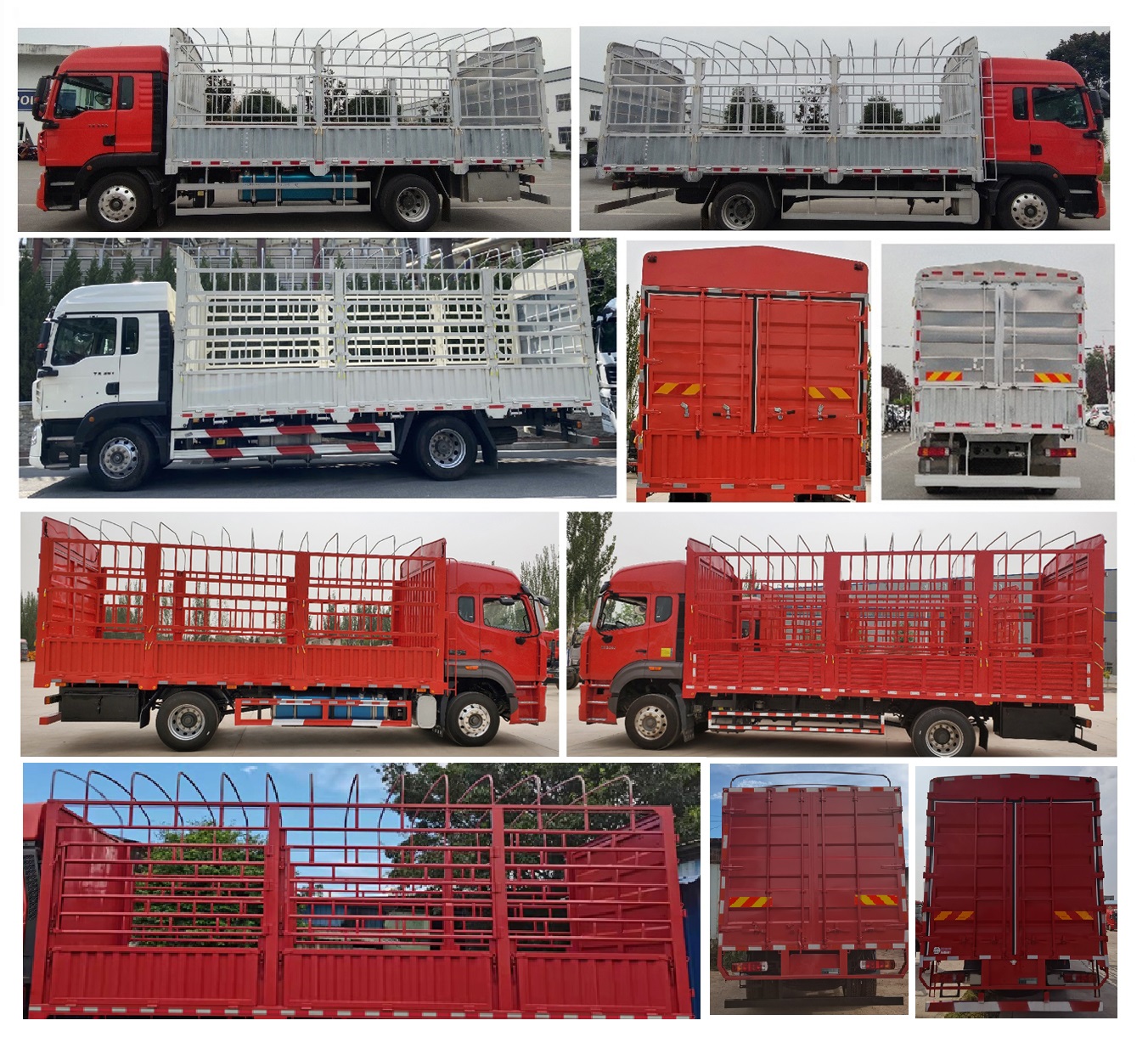 豪沃牌ZZ5187CCYK501GF1B倉柵式運輸車公告圖片