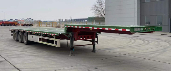 三威牌13.8米33.7吨3轴低平板半挂车(WQY9401TDP)