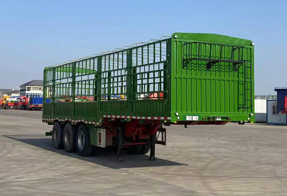 润翔骏业牌10米34.8吨3轴仓栅式运输半挂车(DR9401CCYE)