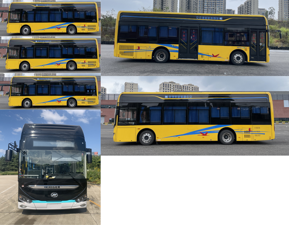 海格牌KLQ6106GAFCEV12燃料电池低入口城市客车公告图片