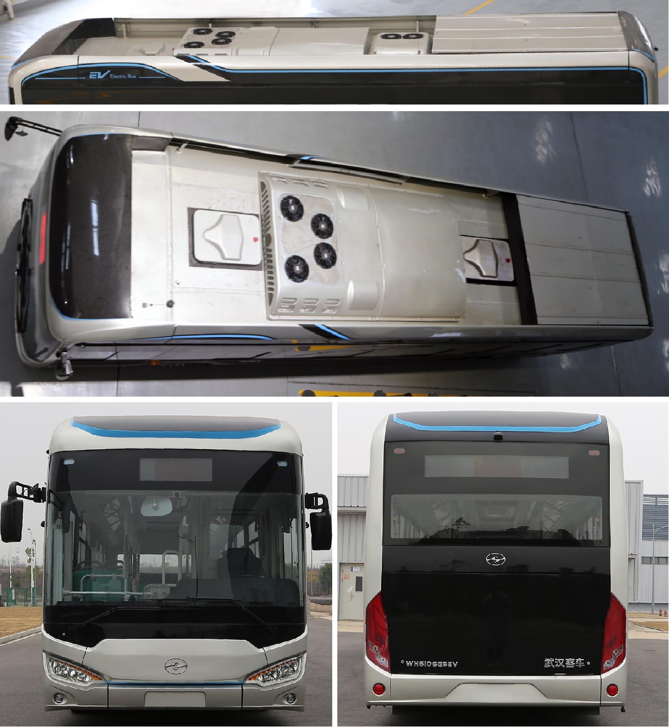 武客华中牌WH6106GBEV纯电动低入口城市客车公告图片