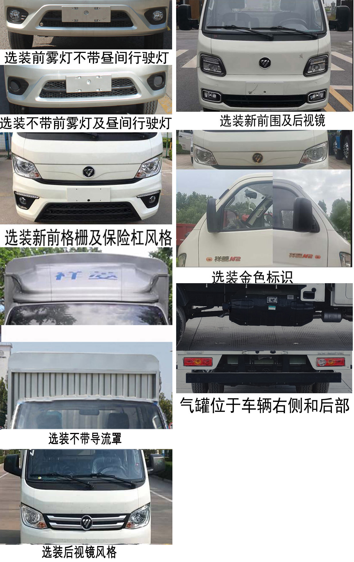 福田牌BJ5032CCY5AC6-17倉柵式運輸車公告圖片