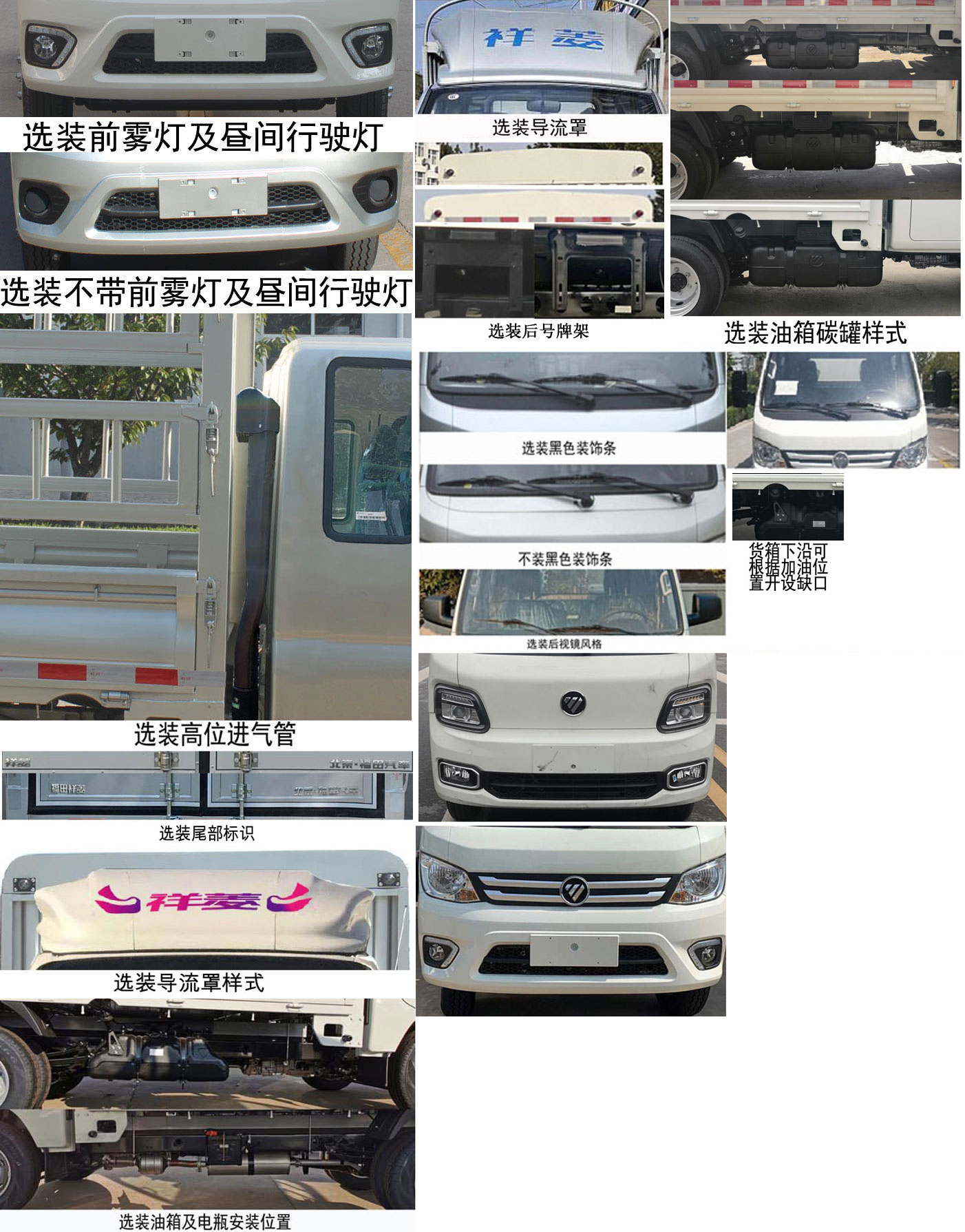 福田牌BJ5032CCY3PV5-13仓栅式运输车公告图片
