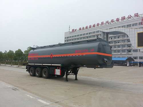 楚飞牌10.8米31吨3轴易燃液体罐式运输半挂车(CLQ9407GRYB)
