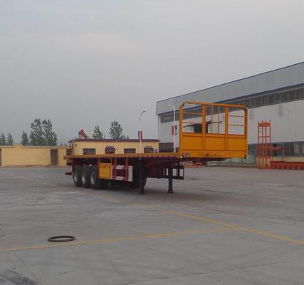 晋龙东捷牌13米30吨3轴平板运输半挂车(TDJ9370TPB)
