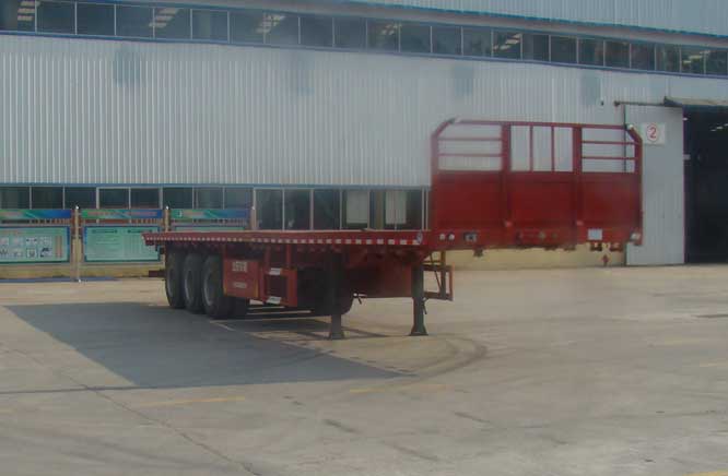 华郓达牌13米34吨3轴平板运输半挂车(FL9400TPB)