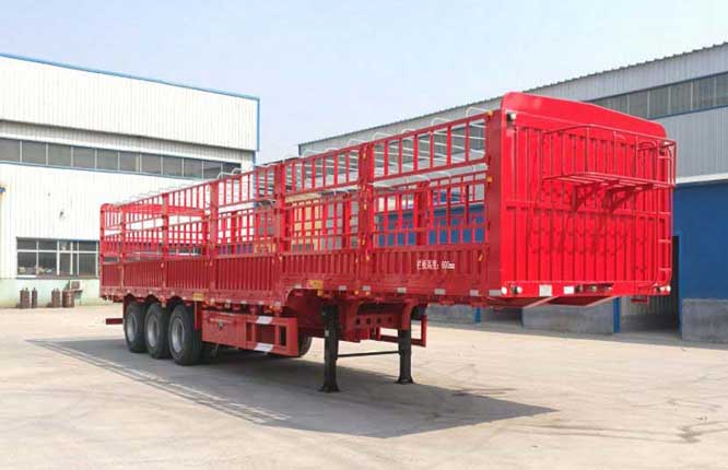 华郓达牌11.5米34吨3轴仓栅式运输半挂车(FL9403CCY)